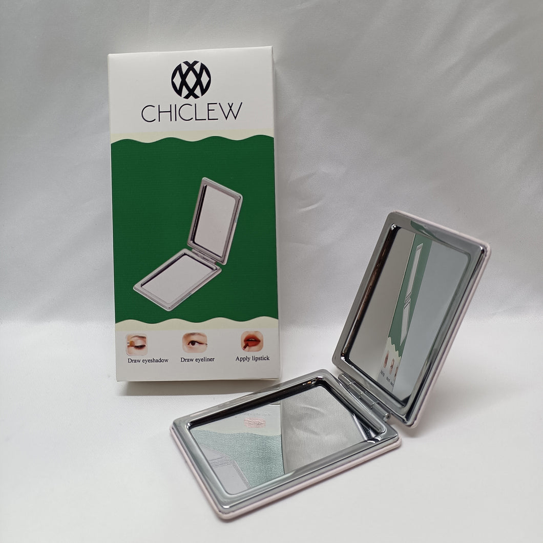 CHICLEW Personal compact mirrors,Folding Compact Mirror,Pocket Size Hand Mirror for Travel Makeup.