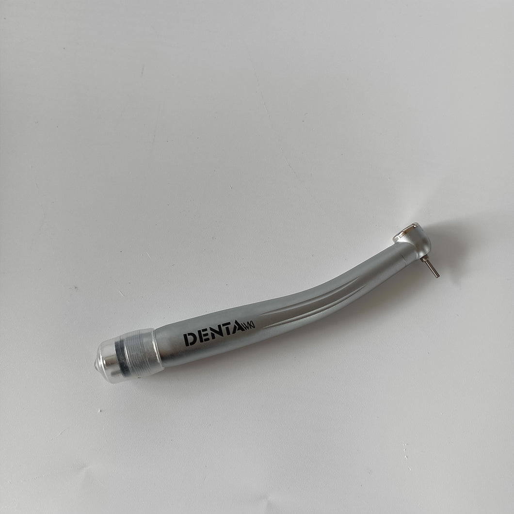 DENTAWKI Dental Handpiece,5X Speed Internal Water Injection Acceleration 1: 5 Control Angle Optical Fiber E Type Applicable Lever Button Type Φ1.6mm.