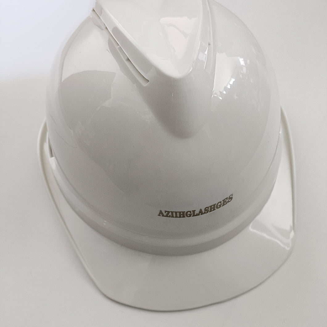 AZIIHGLASHGES Hard hats,  Ratchet Cap Style Hard Hat (1 Pack, White)