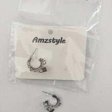 Load image into Gallery viewer, Amzstyle  Ear studs, Plated Sterling Silver Cubic Zirconia Stud Earrings
