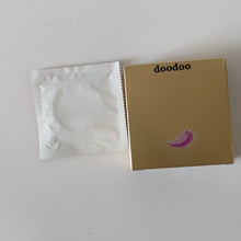 Load image into Gallery viewer, doodoo Condoms,Ultra Thin Latex Condoms- Water Based Lube, Intensifying Tingling Sensation For Her and Natural Fit For Him.
